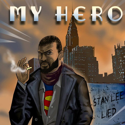 Create a Superhero graphic novel cover for a dramatic novel Design réalisé par Sidao