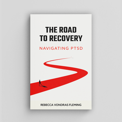 Design a book cover to grab attention for Navigating PTSD: The Road to Recovery Diseño de cebiks
