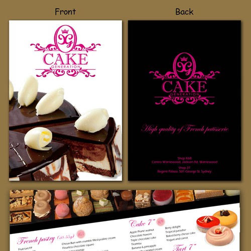 New postcard or flyer wanted for Cake Generation Diseño de CountessDracula