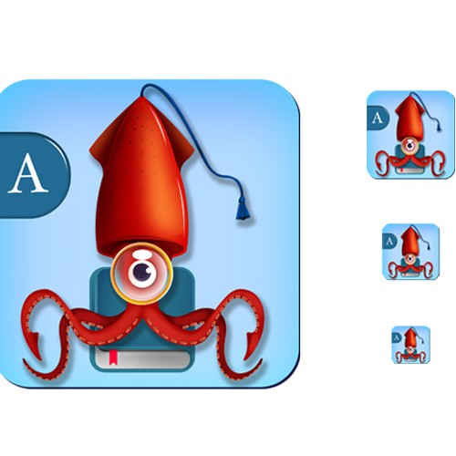 Icon for 'Wordsquid' App for iPhone and iPod touch Diseño de angintimur