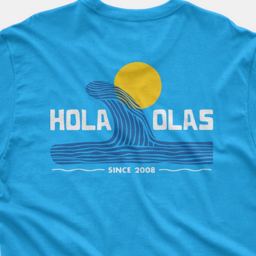 Hola Olas tee Design by MADEK STUDIO