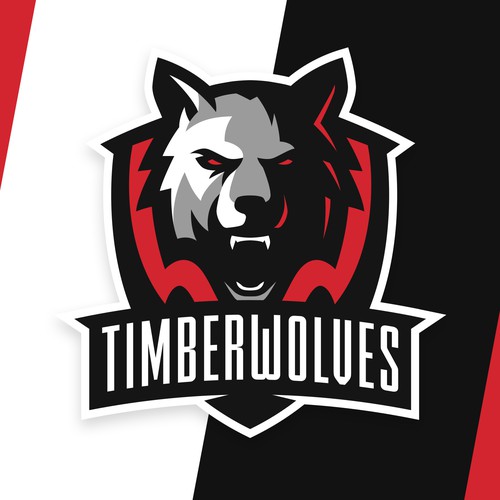 Design Canadian International School of Hong Kong (CDNIS): Timberwolves Mascot por nina15™