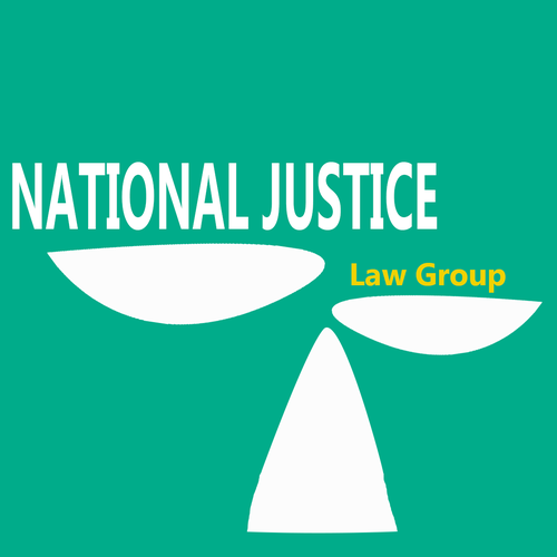 National Justice Law Group Design by Grobur