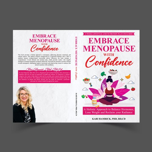 Design a holistic health book cover for midlife women seeking empowerment Design by The Cloud Digital