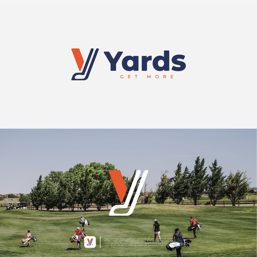 Yards golfing app logo Design by maskutut