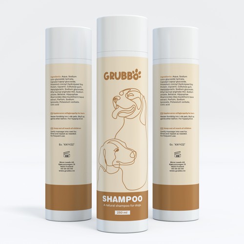 Design label for dog shampoo Réalisé par interaksi