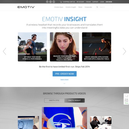 Redesign website for International Award Winning EEG system Design by Zallhady