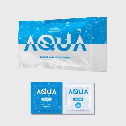 AQUA SHOWER WIPES :D Design by MHLY