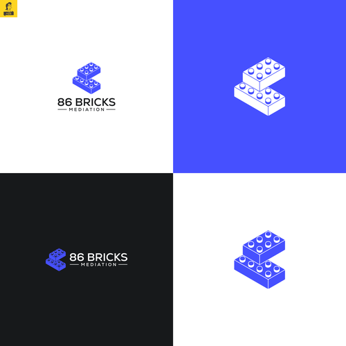 Lego-style bricks logo for Mediation and Coaching Business Design réalisé par AZS