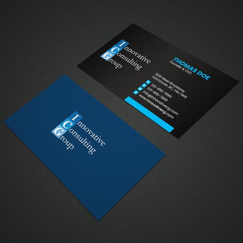 Design di ICG Business Cards di Naim Uddin