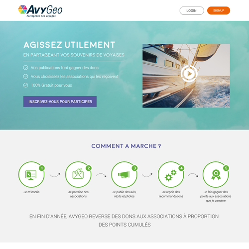 Landing page design contest entry by NS66