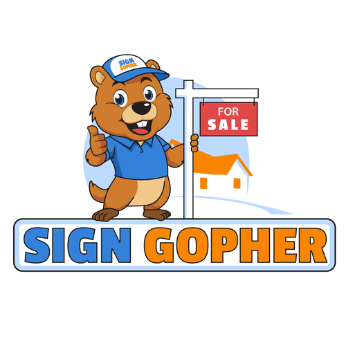 Diseño de Sign Gopher Logo de Zhu2hui