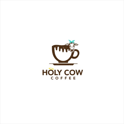 Design an Eye Catching Country Vibe Coffee Logo for "Holy Cow Coffee" Design by mahesabenar