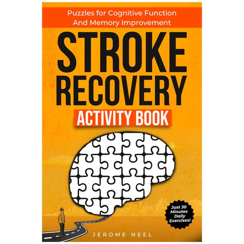 Stroke recovery activity book: Puzzles for cognitive function and memory improvement Design by Imttoo