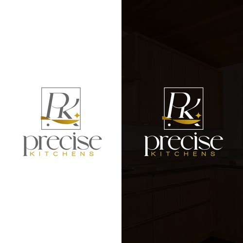 Need  logo for  kitchen cabinet business ,My  name  Precise Kitchens,  colors - dark to light Grey , some Gold, love cla Design by ACZ_designs