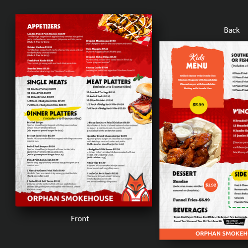 Bright colorful menu to catch the attention of EVERYONE! Design von Smarika Ahuja ❤