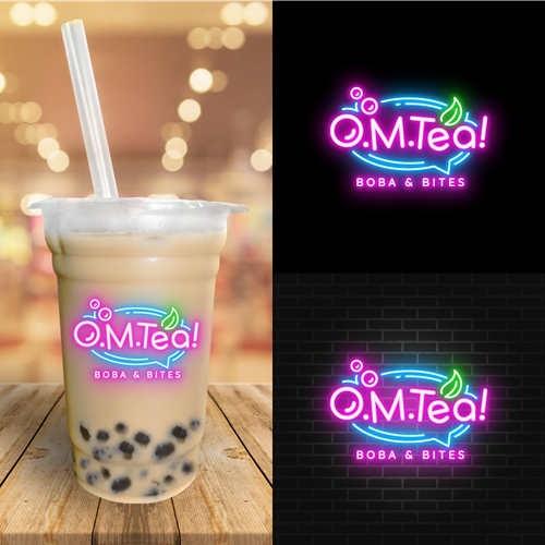 Design eye catching logo for bubble tea shop. Design by sebuahruang