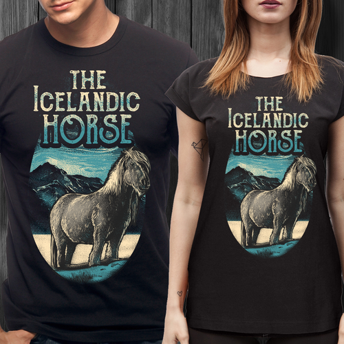 Creative And Varying Illustrative T Shirt Design Of An Icelandic Horse Wettbewerb In Der Kategorie T Shirt 99designs