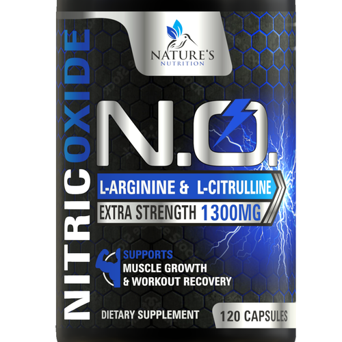 Nitric Oxide label design needed for Nature's Nutrition Design by Aalamvision