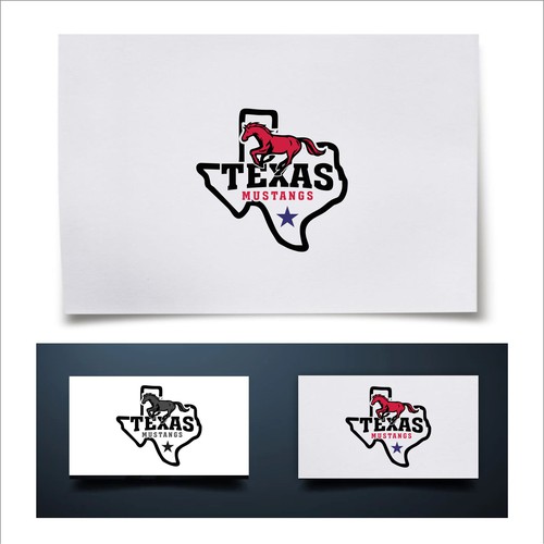 Diseño de Texas Mustangs de SGrph