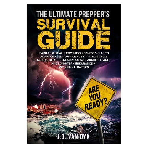 I need a powerful book cover to illustrate disasters and be ready for it Design by didiwahyudi.trend
