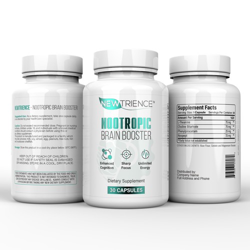 Premium "Store Brand" Looking Dietary Supplement Label Design For Our Rockstar Brand Design by Sasha Løft