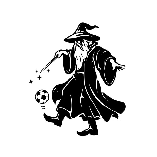 Soccer Wizard Cartoon Design by brint'X