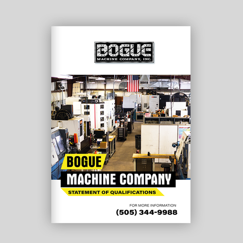 Machine Shop Needs a Great Selling Tool for Boring Industry Types! Design by ✒️ Maii.sh