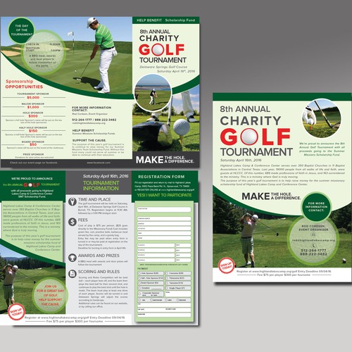 8th Annual Charity Golf Tournament Brochure and web graphics | Brochure ...