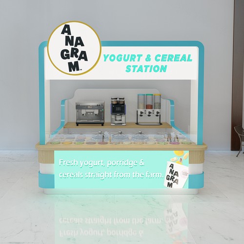 Design a 3D render for food serving kiosk-ontwerp door Gaeah