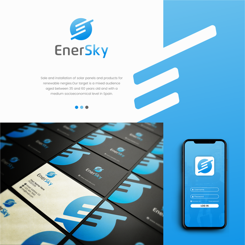 "Ayudanos a mejorar nuestro medio ambiente: Logo para empresa de energías renovables." winning Logo & social media pack