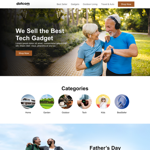 *GUARANTEED PAYOUT* - ECommerce Gadget Store Front Page Design by keen.graphic