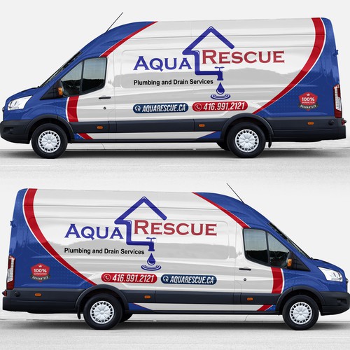 Aquarescue Van Wrap Design by AdrianC_Designer✅