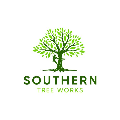 sleek and professional logo for a tree business Design by yukii