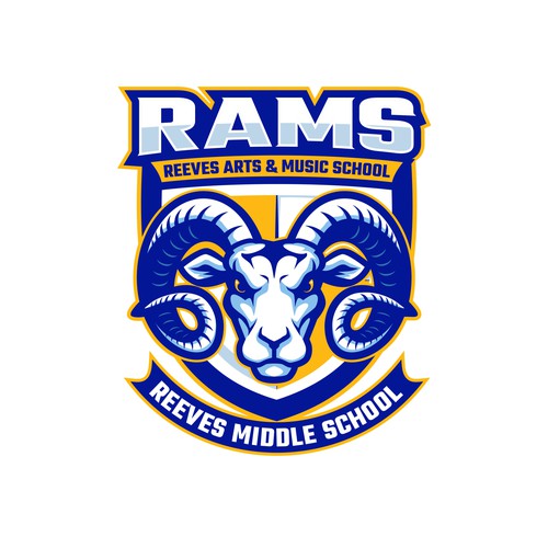 Rebrand our Middle School to the RAMS! Design by brint'X