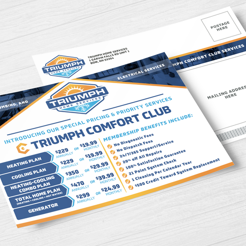 Postcard, flyer or print contest entry by Orbicular Designs