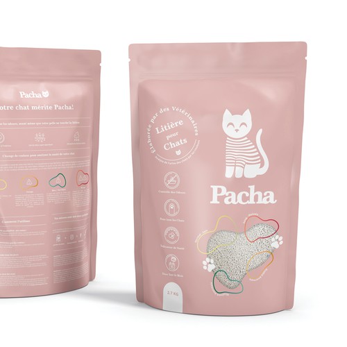 Cat Litter startup Minimalistic packaging - Contest Design by Inmyde