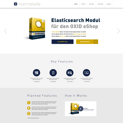 Landing page design contest entry by aColle