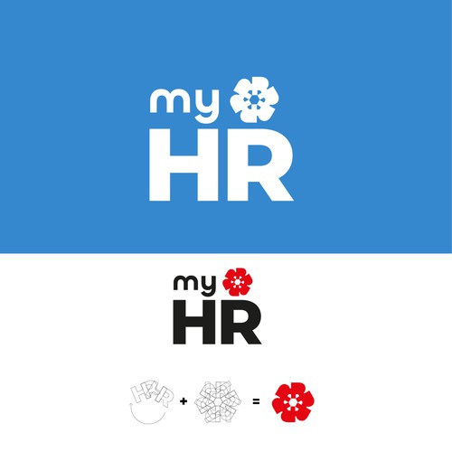 Create an awesome logo for myHR, the #1 HR Software in Luxembourg ! Design by M.I.Thomson