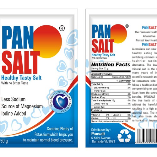 Designs | Design a high quality label for a Premium Healthy Salt ...
