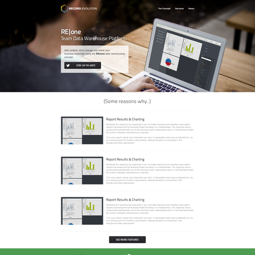 Web page design contest entry by Razi K