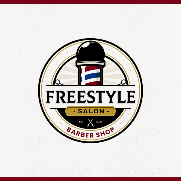 Logo for fancy barber