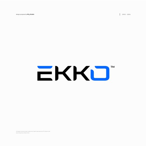 SIMPLE LOGO - ekko Letters then dm after Design by FF3