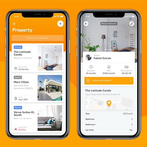 UI/UX Design for Property Rental App
