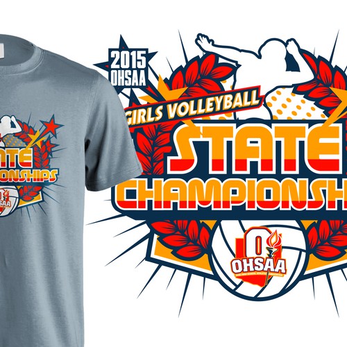 2015 OHSAA Girls Volleyball State Championships Tshirt contest