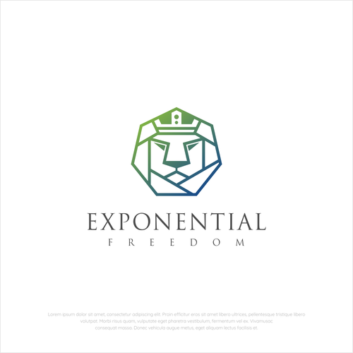 Exponential Freedom: Help me Reach 1 Billion People with Your Logo Design! Design by OriQ ✅