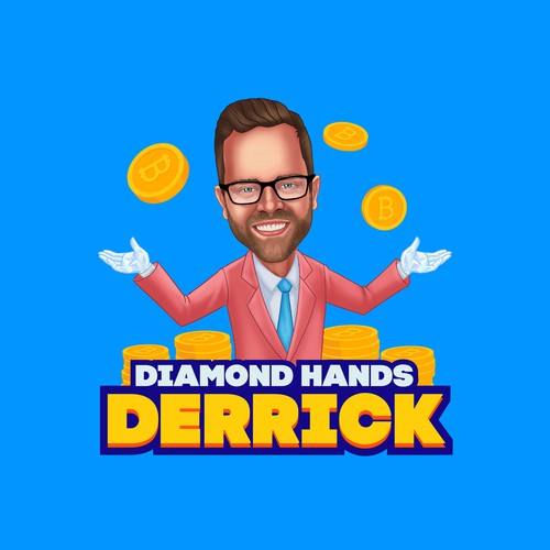 Diamond Hands Derrick YouTube logo/profile pic contest Réalisé par ononapa