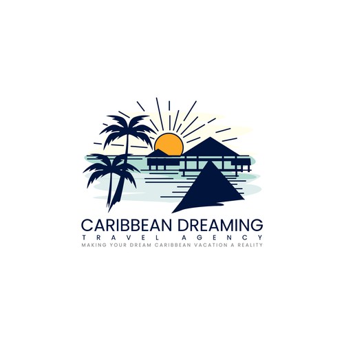 Breezy Caribbean feel for a great vacation in the Caribbean Design by Creative P