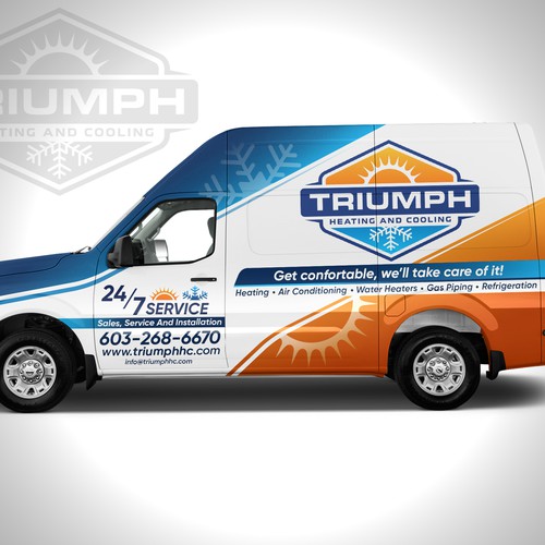 Hvac van wrap Design by AdrianC_Designer✅