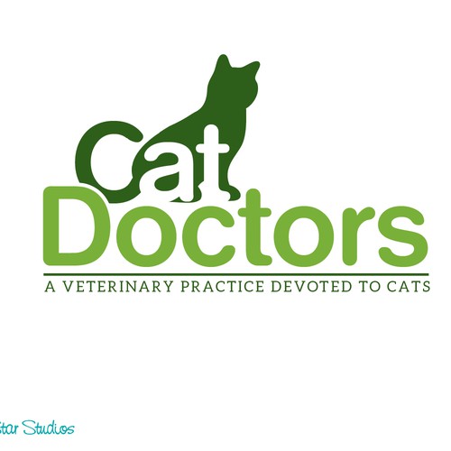 Cat lovers!  Create a simple yet elegant cat logo for a cat only veterinary hospital. Design by SeaStarStudios